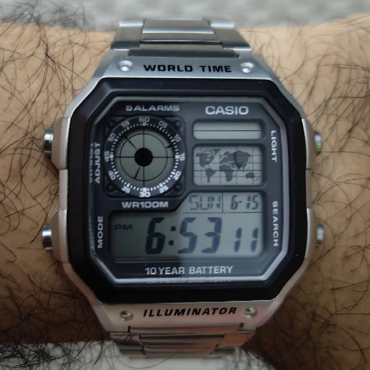 Casio Illuminator 'Casio Royale' AE1200WHD-1A (World Time)